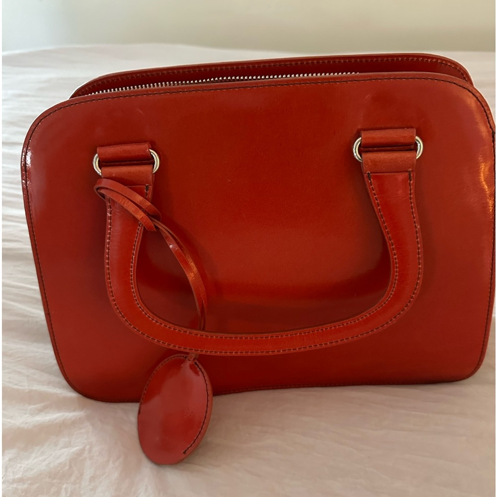 Antonio Melani red leather handbag, great condition